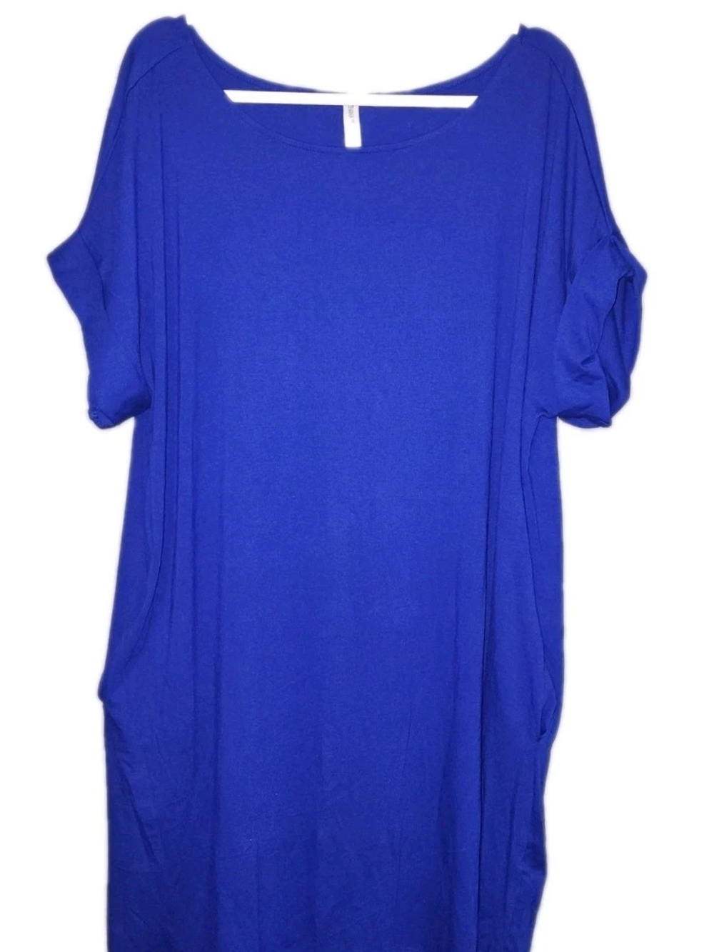 Zenana Outfitters Midi Dress - Cobalt Blue Plus Size 3X